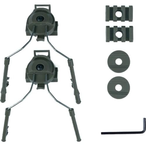 Tactical Helmet Peltor Adapter Set Headset Holder Fast Ops Core Helmet Rail Adapter Rail Mount Kit Airsoft Paintball 4 colors