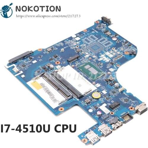 NOKOTION 5B20H01111 5B20H01117 For Lenovo IdeaPad G70-70 Laptop Motherboard AILG1 NM-A331 SR1EB I7-4510U CPU