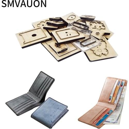 SMVAUON New Dies For 2021 Wooden Die-cutting Card Package Coin Purse Certificate Package Mold Handmade Leather Goods