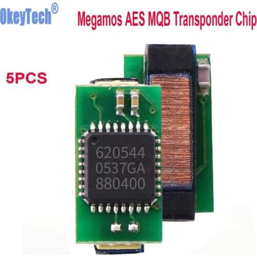 Okeytech Top Quality 5PCS Newest Megamos AES MQB Transponder Chip For VW Volkswagen For AUDI For FIAT MQB Car Key Chip