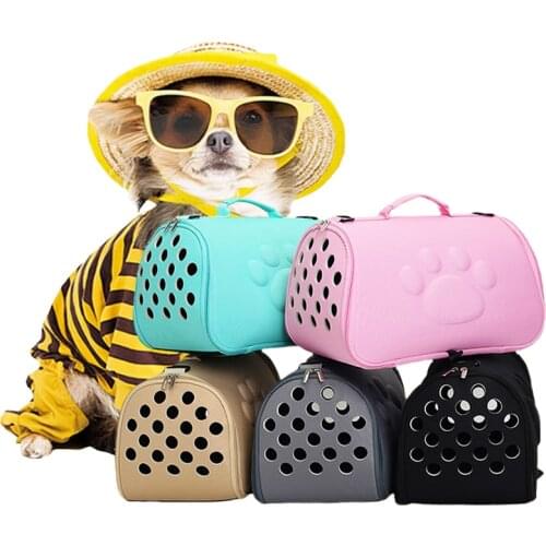 Pet Carrier Bag Portable Outdoor Cat Foldable Dog Travel Pet Bag Puppy Carrying Shoulder Dog Breathable Outing Bag Pet Supplies