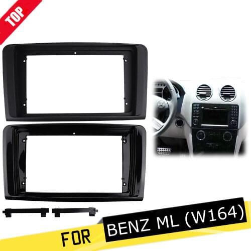 9 Inch Car Radio Fascias for MERCEDE BENZ ML W164 2006-2010 Dashboard Installation Trim Kit Frame Stereo GPS Panel Player Bezel