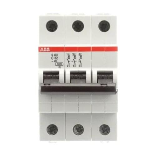 S203-C32 10113660 Circuit Breaker; 3-Pole; C Curve; 32A; 6kA; 480Y/277VAC; Handle; Screw Termin