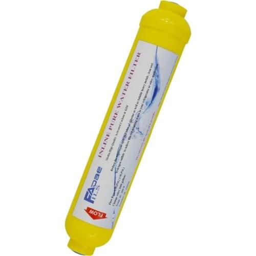 Taste Pure Inline KDF/GAC Carbon Water Filter, Greatly Reduces Bad Taste, Odors, Chlorine and heavy metals from Drinking Water