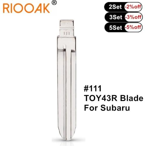 10pcs Universal KD Remote Key Blade Uncut Blank 111# Blade #111 TOY43R for Subaru XV Auto Replacement Parts