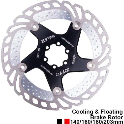 Bicycle Disc Brake Cooling Floating Rotor Stainless Steel 140/160/180/203mm 6 bolts Rotor For MTB Mountain Road Bike RT99 RT86