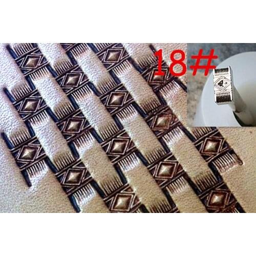 1pc Leather Craft Steel Carving Stamping Punch Stamper Tool - Chisel Pricking Iron Knife Cutter Edger Creaser Groover Beveler