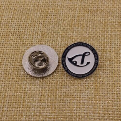 2016 Metal Silver Custom Pin with Soft Enamel badges