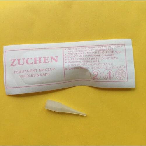 500pcs 1RL Permanent Makeup Giant Sun Needle Caps 5mm Diameter 2.5 Length Eyebrow Tattoo Needles Tips