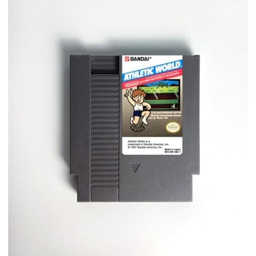 Athletic World - Game Cartridge For NES Console 72 Pins 8bit