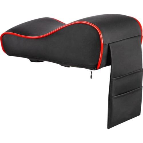 Car Central Armrest Upholstered Raised Cushion 3 Color Fine Fiber Leather Friction Resistance Memory Foam For Car Interior Parts