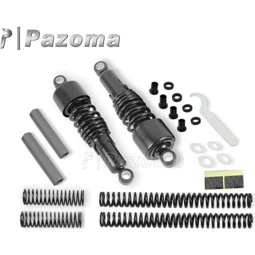 Black Suspension Rear Shock Absorbers Motorcycel Springs Lower Slammer Kit for Harley Sportster XL50 XL883 XL1200 Seventy-Two