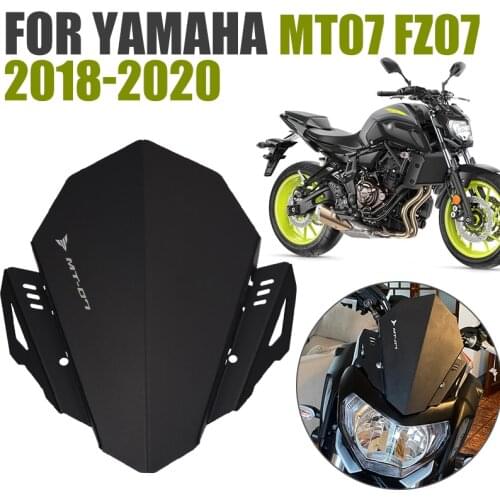 For YAMAHA MT07 FZ07 MT FZ 07 2018 2019 2020 Motorcycle Windshield Front Wind Deflector Windscreen Fairing Guard Accessories