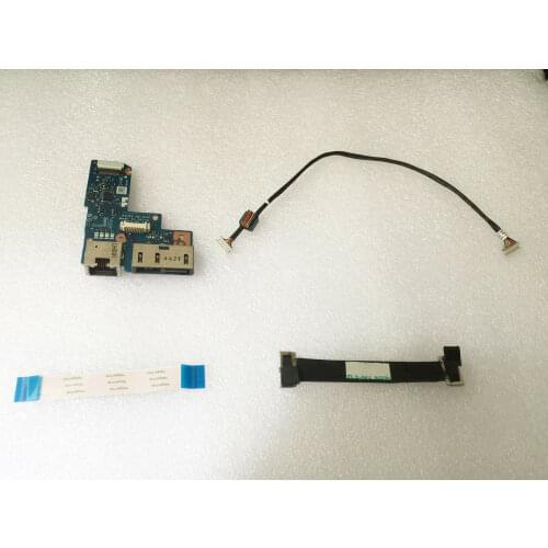 JIANGLUN New For Lenovo Thinkpad E540 DC In Power Jack Lan RJ45 Board Cable 04X4337 NS-A161