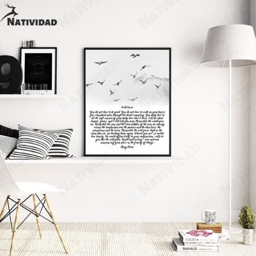 Chinese Ink Painting Canvas Painting Poetry Poster Home Decoration Nordic Minimalism Living Room Bedroom Wall Art Decoration