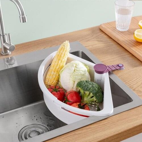 Basket Corner Sink Kitchen Hanging Suction Cup Filter Sink Drain Rack Multifunction Storage Holder Basket Corner Rack Cocina