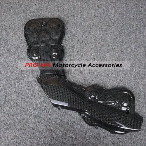 Motorcycle Camshaft Drive Belt Cover in carbon fiber for Ducati Hypermotard 950 2019-2020