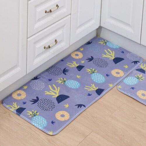 RUBYLOVE No Odor Kitchen Rug Bath Carpet Floor Mat Home Entrance Doormat Absorbent Modern Bedroom Living Room Floor Mats