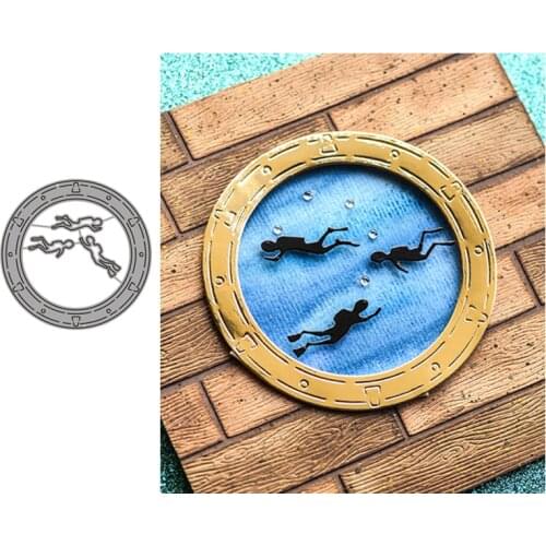 Diving Metal Cutting Dies for Scrapbooking Handmade Tools Mold Cut Stencil New 2021 DIY Card Make Mould Model Craft Decoration