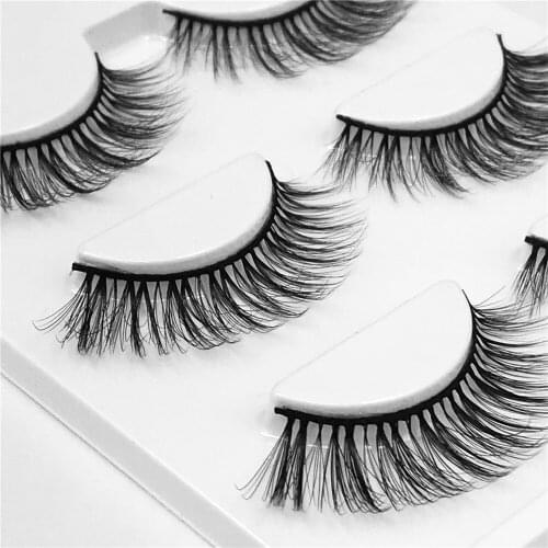 New 6 pairs/2boxs natural false eyelashes fake lashes long makeup 3d mink lashes extension eyelash mink eyelashes for beauty 02