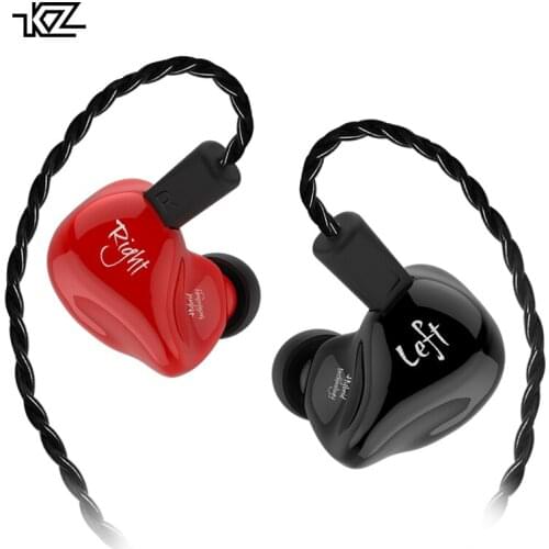 KZ ZS4 1BA +1DD In Ear Earphones Headset Silver Cable Armature Driver Monitor Earphone Earbuds Headset for Phones and Music