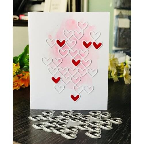 Floating Love Dies Metal Cutting Dies New 2018 for Scrapbooking Album Decoration DIY Cards Making Embossing Craft Die Cut Heart