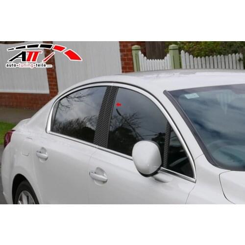 Fit For Peugeot 508 2011 Carbon Pole 8 Piece Chrome Styling Accessories Modified Designed Car Tuning Piece