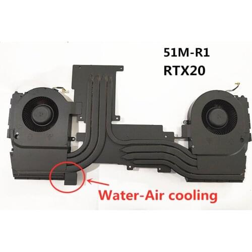 DIY water Air/wind cooling heasink radiator Modification upgrade for Dell ALIENWARE 51M AREA-51M RTX2060 RTX2070 RTX2080