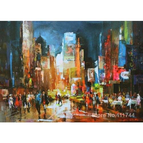 Modern art NewYork by Willem Haenraets paintings for living room Hand painted High quality