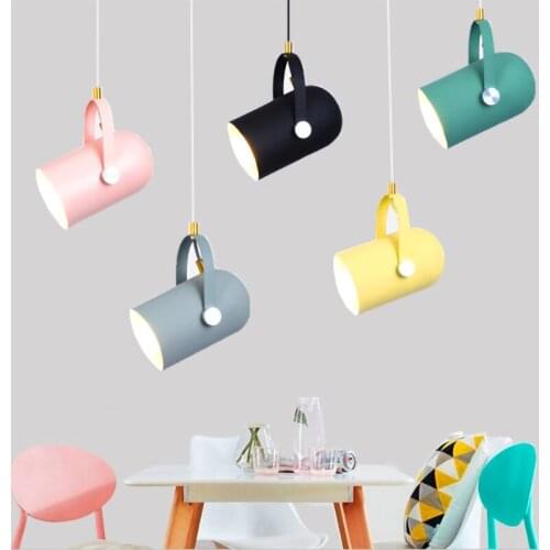 Nordic modern Simplicity E27 LED chandelier light Adjustable illumination angle for bedroom living room study restaurant lamp