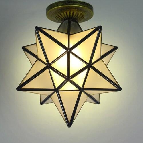 Modern Nordic Ceiling Light Living Dining Room Aisle Stairs Corridor Lighting Hotel Restaurant Balcony Five-pointed Star Lamps