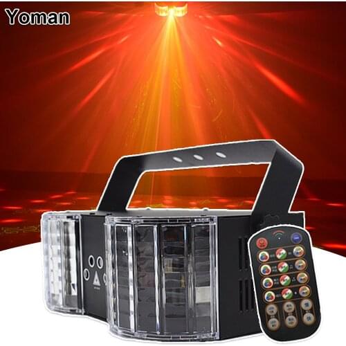 LED Butterfly Laser Light Light Remote Control DMX512 Beam Lamp Pattern Stage Effect Lighting Outdoor DJ Disco Laser Projector