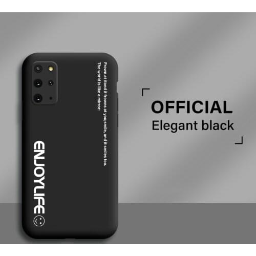 Ultra-thin Cute Soft Liquid Silicone Phone Case For Samsung Galaxy S20 S10 E S9 S8 Note 10 9 Plus Luxury Painted Colorful Cover