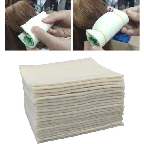 20Sheet Salon Hair Perming Cotton Pad Hair Rod Patch Curl Wave Crimp High Temperature Accessory Styling Tools Heat Resistant