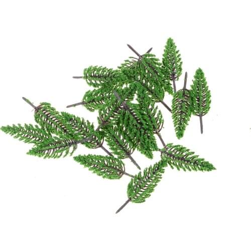 20pcs 65mm Hot Model Tree Train Set Plastic Trunks Scenery Landscape Railroad House Park Street Layout Green Landscape Scene