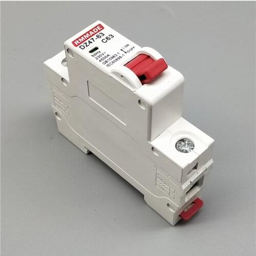 AC220V-400V DZ47 1P 6A/10A/16A/20A/25A/32A/40A/50A/63A Mini Circuit Breaker Cutout Miniature Household Air Switch