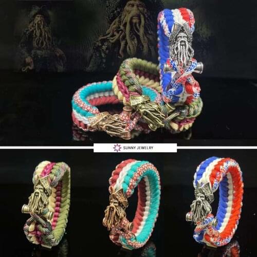 Handmade Beard Accessories Punk Bracelets For Men Jewelry Charms Bracelet Leather Man Gift For Boyfriend Personality Pulseras