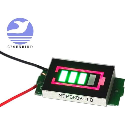 CFsunbird 1S Single 3.7V Power Level Lithium Battery Capacity Blue Display Indicator Module