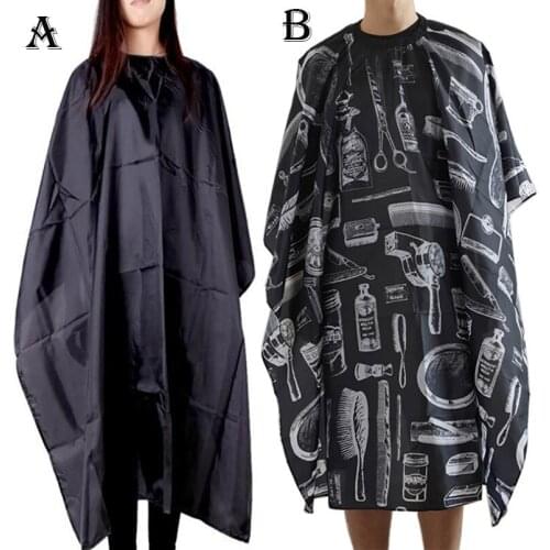Black Cape Professional Cutting Hair Waterproof Cloth Salon Barber Gown Cape Hairdressing Hairdresser Protect Gown Apron