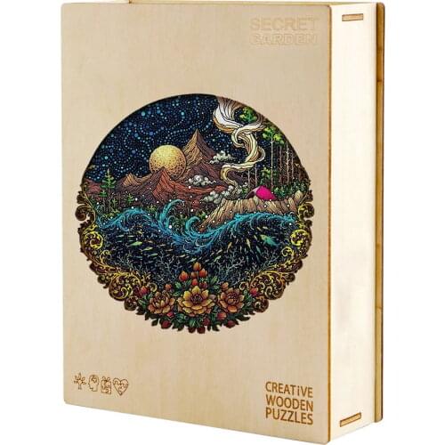 DIY Secret Garden Wooden Puzzle For Adults Kids Educational Toy Wood Puzzles Crafts Wooden Jigsaw Puzzles with Original Box Gift