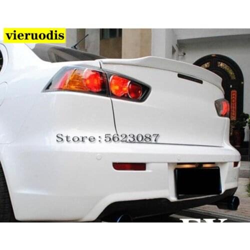 For Mitsubishi Lancer EX Evo 2008 2009 2010 2011 2012 2013 2014 2015 ABS Plastic Unpainted Primer Color Rear Trunk Wing Spoiler
