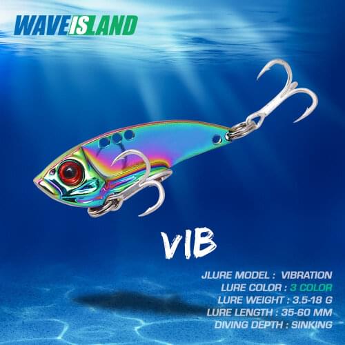 WAVEISLAND Metal Vib 2021 Fishing Lure 3.5-18g Hard Bait Fishing Jigs Saltwater Lures Trolling Lure Isca Artificial Fake Fish