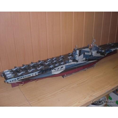 DIYMyModeI USS Saratoga 1:200 DIY Handcraft Paper Model Kit Handmade Toy Puzzles