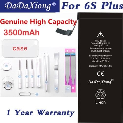 Original Dadaxiong Battery For iPhone 6S Plus 6SPlus Li-ion Replacement Batteries 3500mAh High Capacity Retail Package