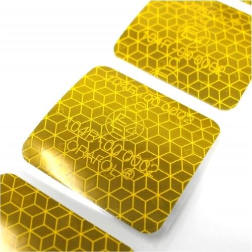 Orafol Motorcycle Caravan Bicycle Reflector Yellow Color 20 Piece Reflective Safety Flare