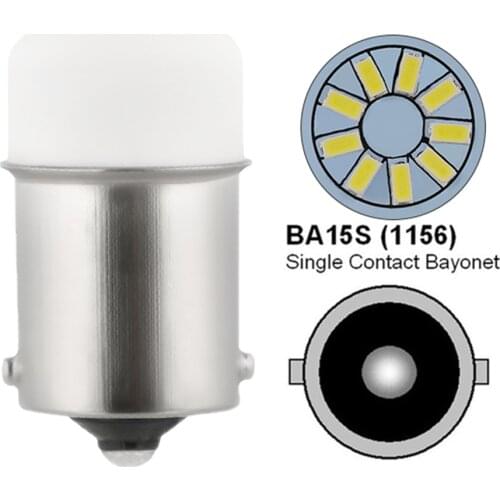 P21w Led 1156 High Bright Car Light Bulb 9SMD 3014 Auto Reverse Turn Signal Lamp Bulb Brake Lamp Ba15s White DRL 12V