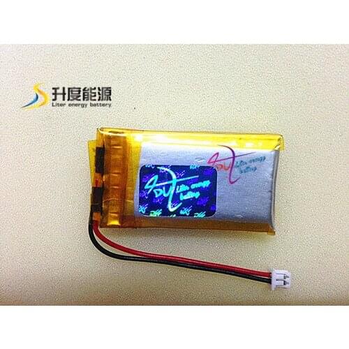 Tablet battery 1.5 mm connector 502035 3.7v 350mah polymer lithium rechargeable lipo battery 3.7v