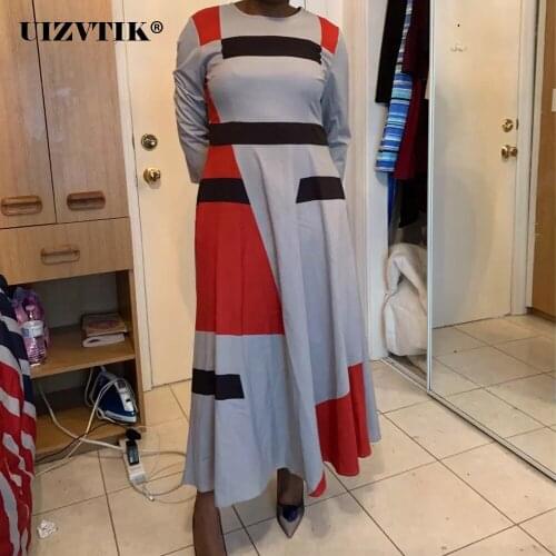 Long Sleeve Dress Women 2021 Summer Vintage Striped Maxi Dress Sexy Long Party vestido de mujer Casual Plus Size Women Clothing