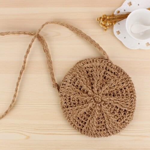 Woven Straw Crossbody Cute Straw Shoulder Bag Summer Beach Envelope Bag For Women Girls TS2 Beach straw bag