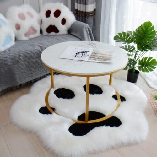 Cats Claw Cute Plush Carpet Children Room Bed Sofa Side Carpet Decoration Plush Mat Cartoon Coffee Table Mat